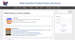 Desktop Screenshot of nswfootballhistory.com.au