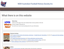 Tablet Screenshot of nswfootballhistory.com.au